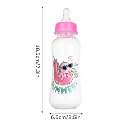 250Ml Baby Feeding Bottle Is Suitable for 0-36 Months, Non-Leaking, Anti-Drop, Casualpattern, BPA Free,Photography Accessories