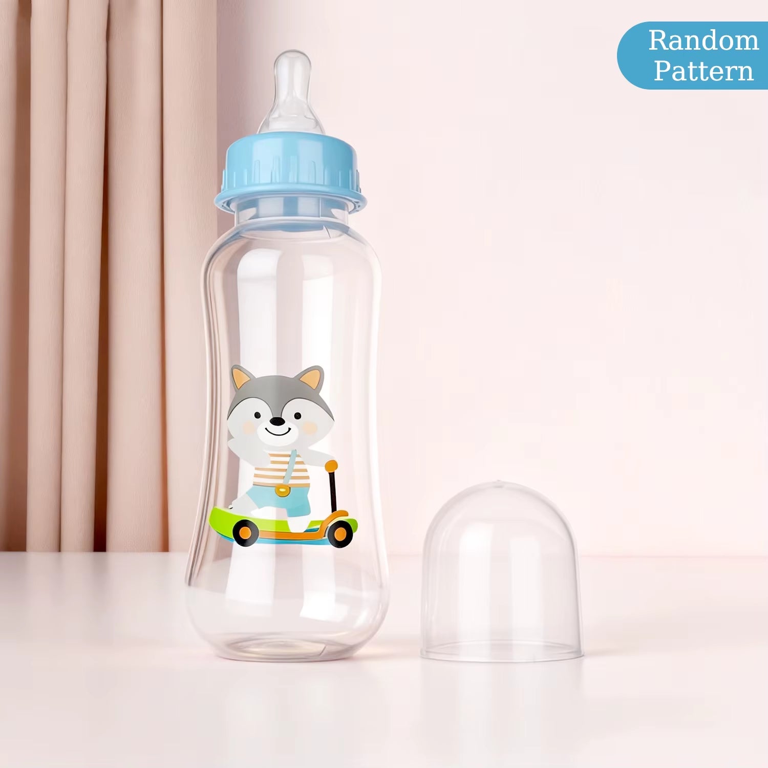 250Ml Baby Feeding Bottle Is Suitable for 0-36 Months, Non-Leaking, Anti-Drop, Casualpattern, BPA Free,Photography Accessories