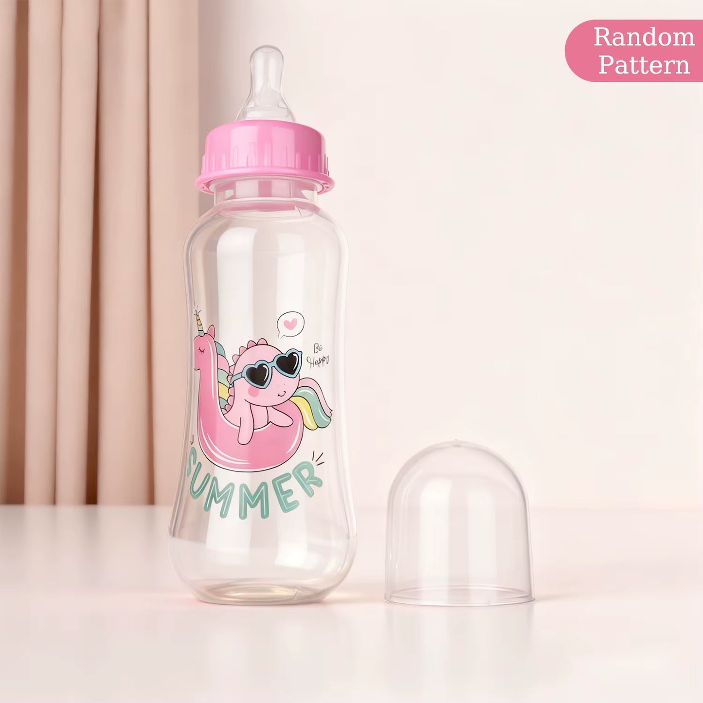 250Ml Baby Feeding Bottle Is Suitable for 0-36 Months, Non-Leaking, Anti-Drop, Casualpattern, BPA Free,Photography Accessories