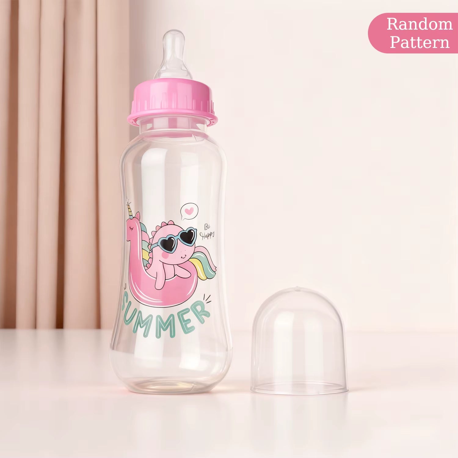 250Ml Baby Feeding Bottle Is Suitable for 0-36 Months, Non-Leaking, Anti-Drop, Casualpattern, BPA Free,Photography Accessories